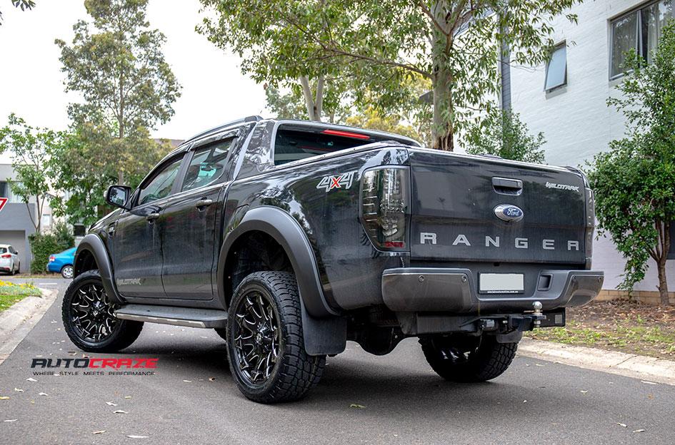 FORD RANGER BATTLE AXE GLOSS BLACK MILLED ACCENTS